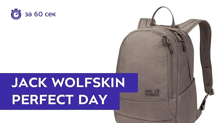 Рюкзак Jack Wolfskin Perfect Day Clay. Обзор за 60 секунд