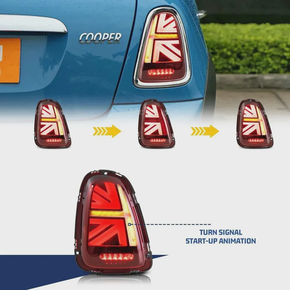 Задний фонарь LED Union Jack для BMW MINI Cooper R55-R59 2008-2013, последовательные лампы (art.: 3920c000bd0fc)-3