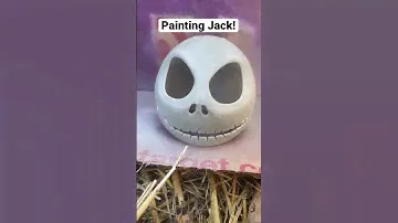 Painting my 3D printed Jack Skellington! #3dprinted #3dprinting #nightmarebeforechristmas