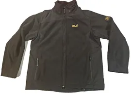 Jack Wolfskin Softshell Stormlock Black Full Zip Jacket Coat Size XL