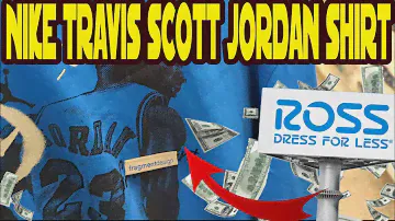 😱 MY MOST CRAZY FINDS OF THE YEAR   Nike Travis Scott x Jordan x Fragment T-shirt Blue AT ROSS..🔥