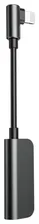 Переходник Baseus Lightning - Lightning/jack 3.5 mm (CALL50S) черный