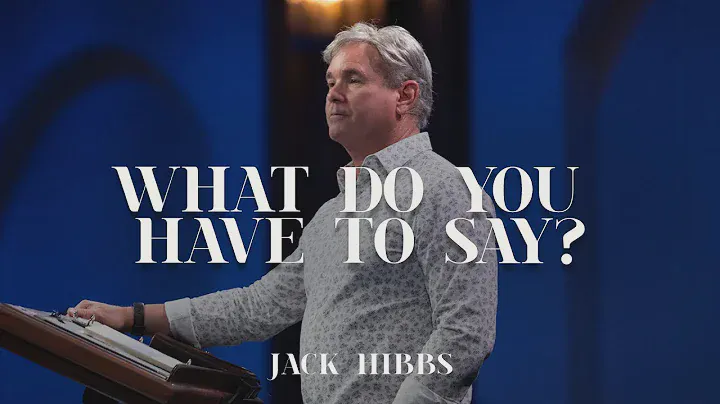 What Do You Have To Say (Romans 9:30-33)