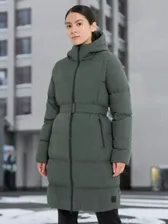 Пальто пуховое женское Jack Wolfskin Frozen Lake, Зеленый