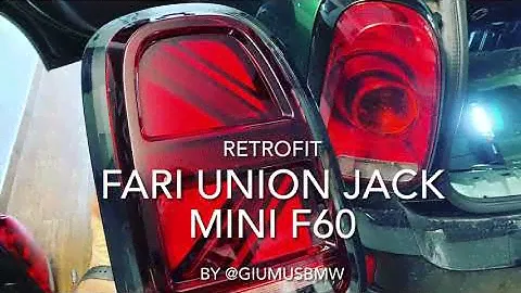 Union Jack Mini Countryman F60 - Post Montaggio / Retrofit eseguito by @giumusbmw