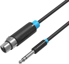 Кабель Vention jack 6.5 mm(m)/XLR(f) - 1.5 м (BBEBG), Кабель Vention аудио Jack 6.5 M/XLR F - 1.5м