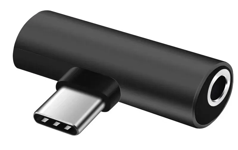 Переходник Type-C - Type-C/ AUX Jack 3.5-0