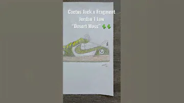 Cactus Jack x Fragment Jordan 1 Low Concept 🔥🌵