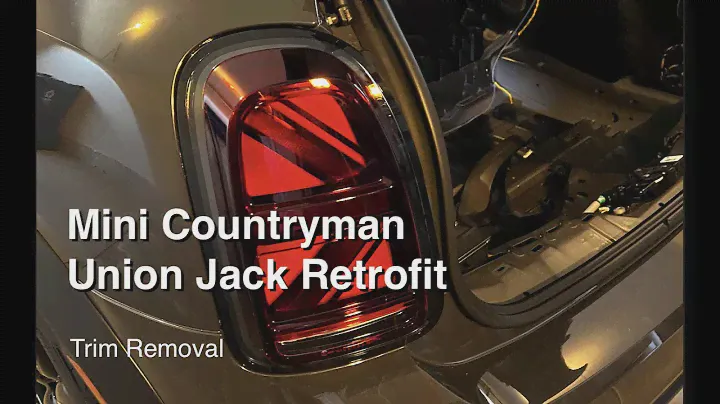 Mini Countryman Union Jack Retrofit Trim Removal