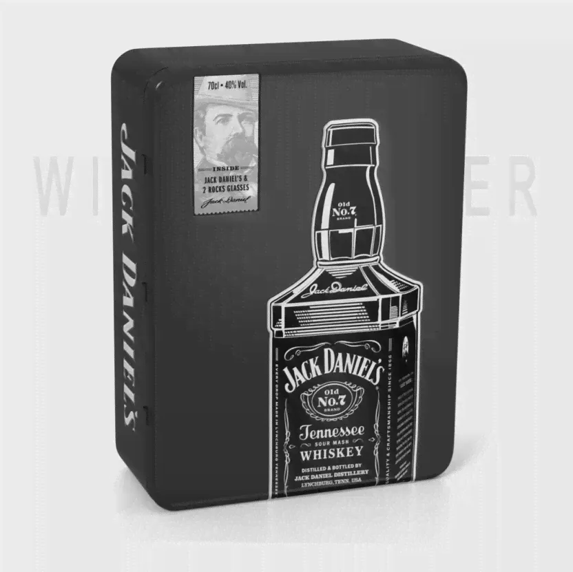 Jack Daniels gift box with 2 glasses 0.7 л
