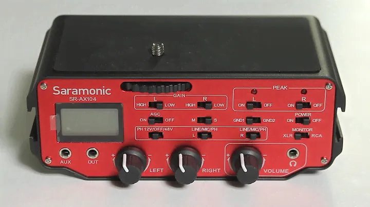 Saramonic SR-AX104 (1 стерео 3,5 мм, 2 моно-входа XLR): обзор накамерного микшера с предусилителем.