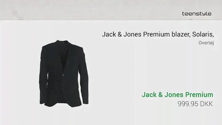 Jack & Jones Premium blazer, Solaris, sort | Teenstyle.dk