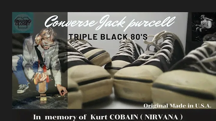 Converse jack purcell kurt cobain แจ๊ค 3 ดำ コンバース　ジャック　パーセル usa