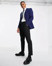 Jack & Jones Premium slim suit jacket in blue