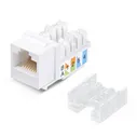 Cabeus KJ-RJ45-Cat.5e-90-SW Вставка Keystone Jack RJ-45, категория 5e, заделка 110 тип, белая, со ст
