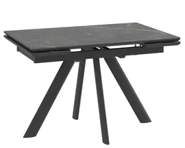 Стол обеденный прямоугольный JACK-120 Stone Black ST Cer / черный