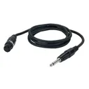 MUSIC STORE XLR-Jack Cable 6m XLR Female To 6mm Jack Cable