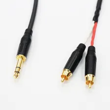 Кабель Jack 6.3 mm TRS - 2 RCA male Amphenol 2m