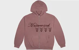 Худи Travis Scott Cactus Jack x mastermind JAPAN Skull Zip Up Mauve