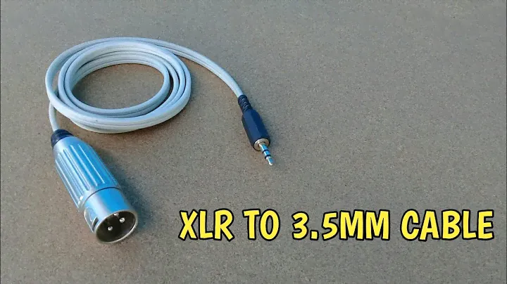 How to make XLR to 3.5mm Adapter Cable