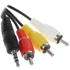Кабель Aceline 3.5 mm jack - RCA x3 черный, BT-1380503