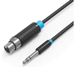 Аудио кабель Vention Jack 6.5 M/XLR F - 5м BBEBJ