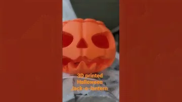 3d printed Jack-O-Lantern