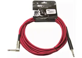 Invotone ACI1206/R - инструм. кабель, mono jack 6,3 <-> mono jack 6,3 угловой, длина 6 м (красный)
