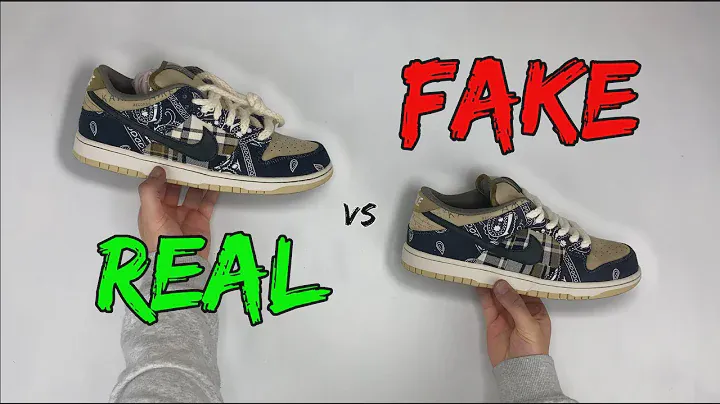 REAL VS FAKE! TRAVIS SCOTT X NIKE SB DUNK COMPARISON!
