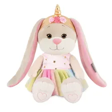 Мягкая игрушка Jack&Lin Зайка Лин Единорожка в Радужной Юбке 20 см JACK LIN JL-02202303-20
