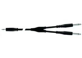 Proel BULK505LU18 - Инсерт. кабель 3.5 jack stereo - 2x6.3 mono jack, 1,8м