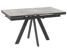 Стол раскладной JACK-140 Stone Grey ST Cer / черный