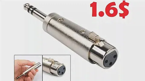 Переходник XLR в 6.3mm Jack