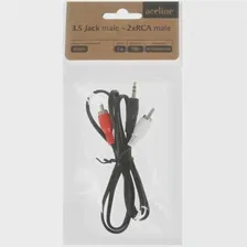 Кабель Aceline 3.5 mm jack - RCA х2 черный (art.: 3920c08cca0ac)