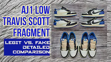 AIR JORDAN 1 LOW TRAVIS SCOTT X FRAGMENT | LEGIT VS. FAKE DETAILED COMPARISON