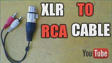 How to make XLR to RCA Cable