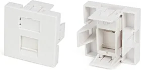 Hyperline SIP2-1K-M45-45 Вставка 45x45 (аналог Mosaic) для 1 модуля формата Keystone Jack, со шторкой