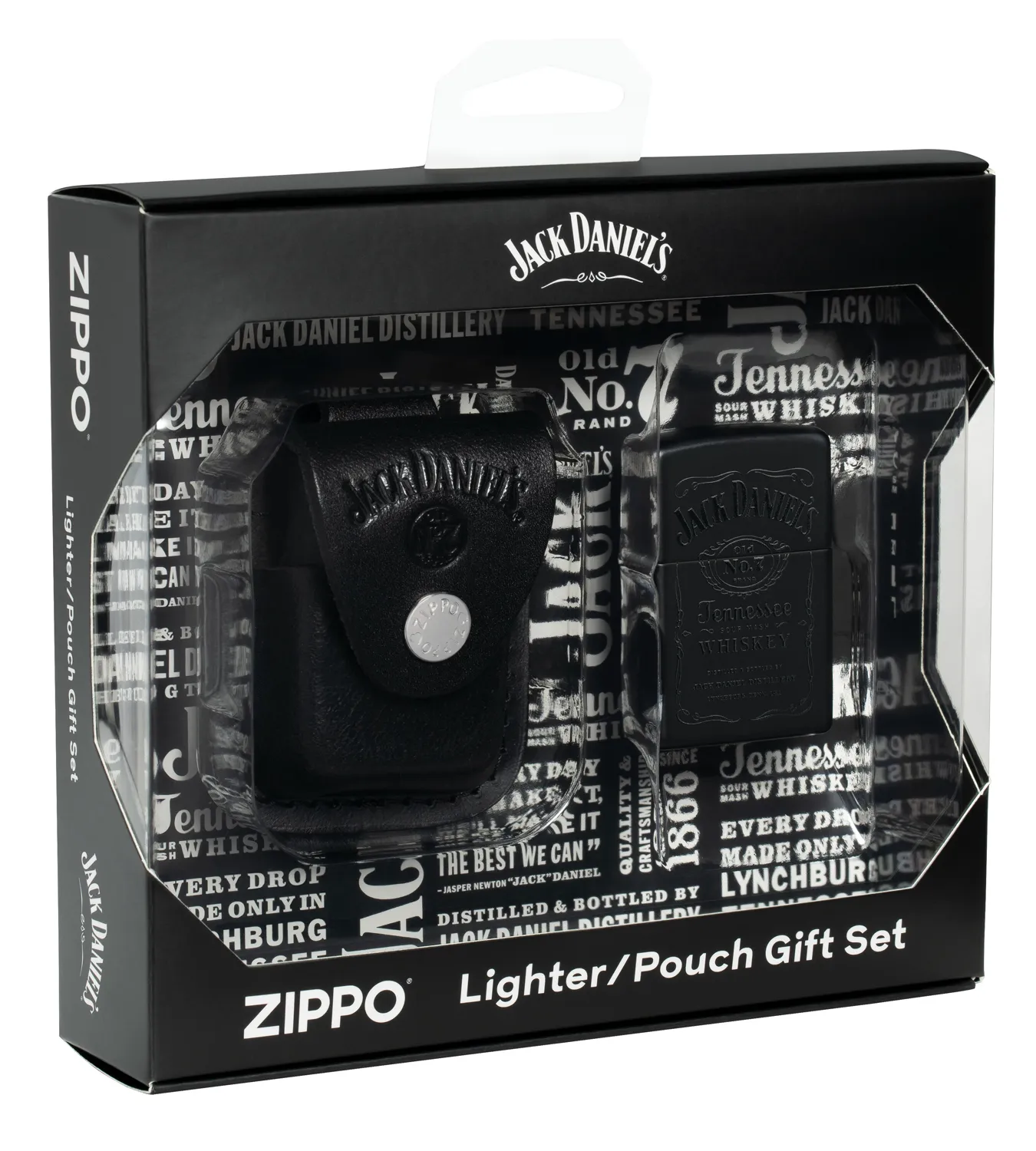 Подарочный набор Jack Daniels®: зажигалка и кожаный чехол ZIPPO 48460-4