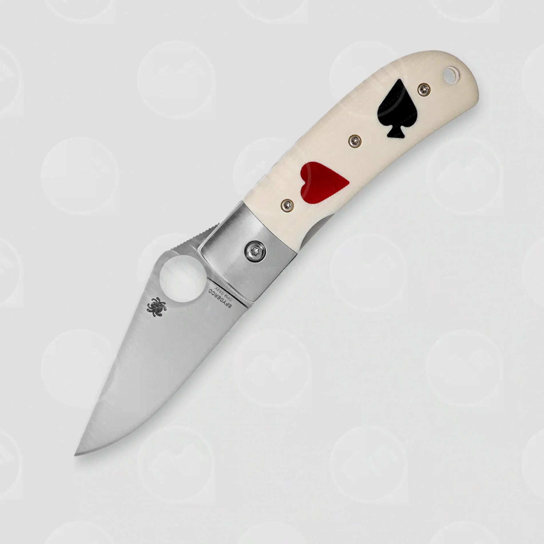 Нож складной One Eyed Jack, 6,3 см, материал клинка: сталь порошковая Crucible CPM S30V, материал рукояти: стеклотекстолит G-10, C226GP, SPYDERCO-0