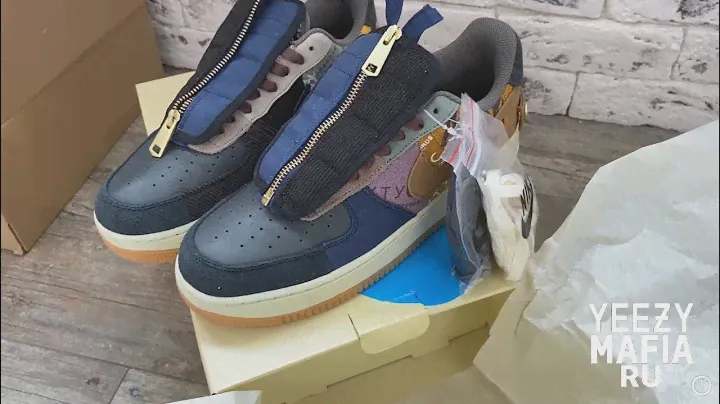Видео обзор Nike Air Force Cactus Jack Travis Scott люкс копия