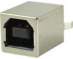 UJ2-BV-1-TH, USB Connectors USB 2.0 type B jack 4 pin Vertical TH