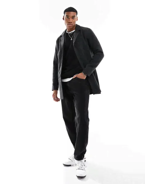Jack & Jones – Mantel in Anthrazit-0