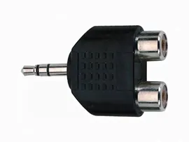 Переходник QUIK LOK AD273 адаптер, stereo 3.5mm jack папа x 2 RCA мама