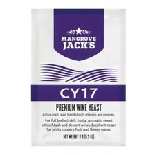 ! Дрожжи винные Mangrove Jack's CY17, 8 г, белое/розовое вино