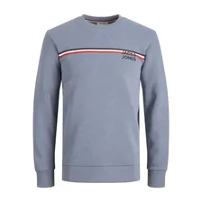 Детская толстовка Jack & Jones JJATLAS CREW NECK JNR 12232669 Синий